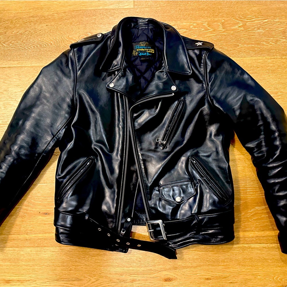 Schott NYC men’s black leather jacket Size 40 SLIM STYLE: 613 SH